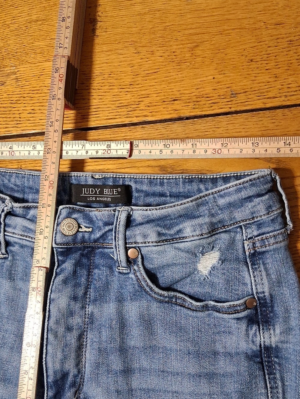 JUDY BLUE Jeans Womens 11 / 30 STRAIGHT LEGS ?? Denim Preowned Used Pants - Picture 3 of 5